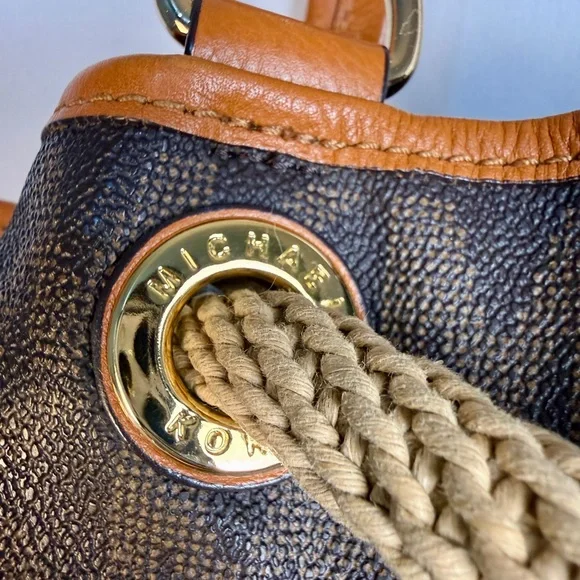 Michael Kors Brown and Tan Shoulder Bag - Picture 7 of 9